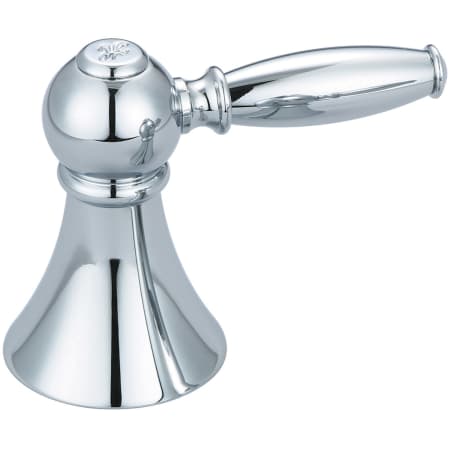 Central Brass Lever Handle - Hot Polished Chrome
