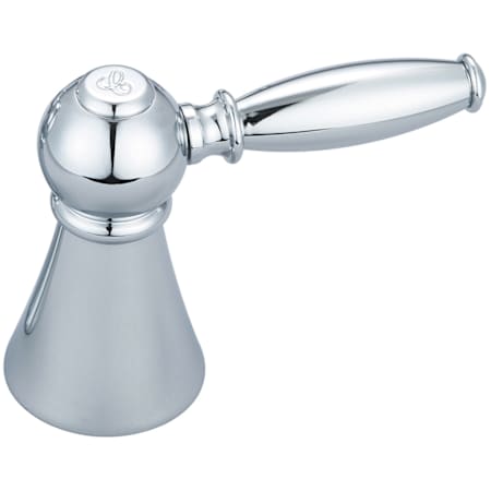 Central Brass Lever Handle - Cold Polished Chrome