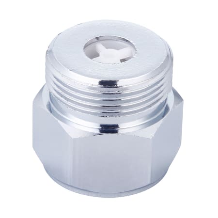 Central Brass Hose Adapter With Check Valve Polished Chrome
