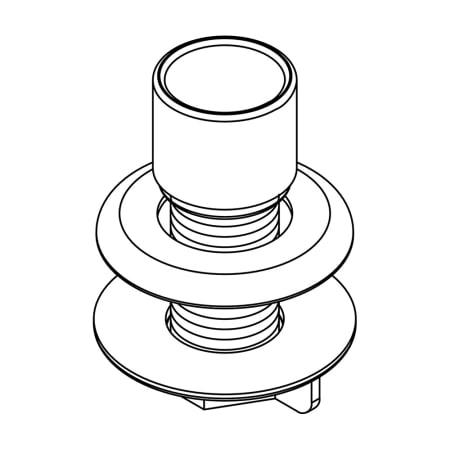 Central Brass Hose Guide and Mounting Kit for Central Brass Faucet 1130 Polished Chrome