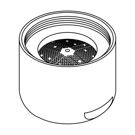 Central Brass 55/64" Female Thread 1.0 GPM Aerator Polished Chrome