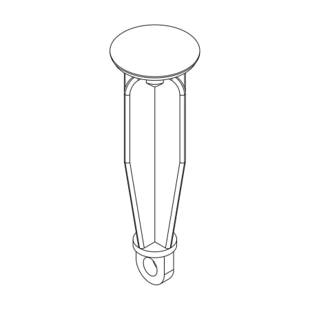 Central Brass Stopper for U-1109 Polished Chrome