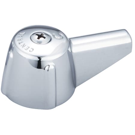 Central Brass Lever Handle with Screw - Cold Polished Chrome