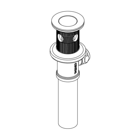 Central Brass Pop-Up Drain Less Pull Rod, Ball Lever Rod, and Bracket N/A