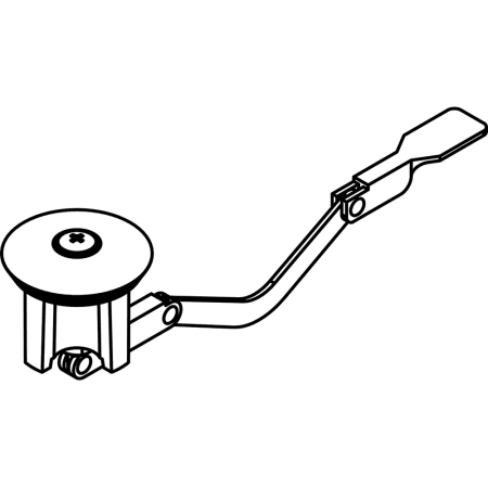 Central Brass Strainer with Plug Guide and Rocker Arm for Bath Drain N/A