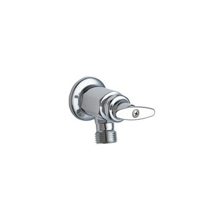 Chicago Faucets Wall Mounted Inside Sill Faucet with Tee Handle Chrome