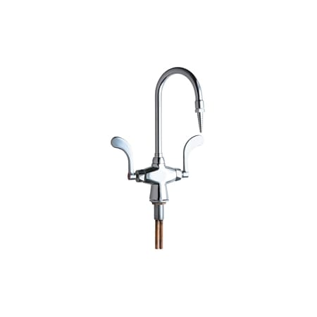 Chicago Faucets Hot and Cold Water Mixing Faucet Polished Chrome