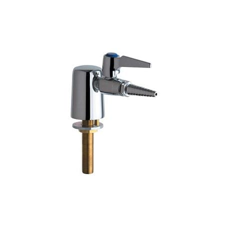 Chicago Faucets Vandal Resistant Turret with Single Ball Valve and Metal Lever Handle Chrome