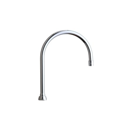Chicago Faucets 8" High-Arch Gooseneck Swing Spout Chrome