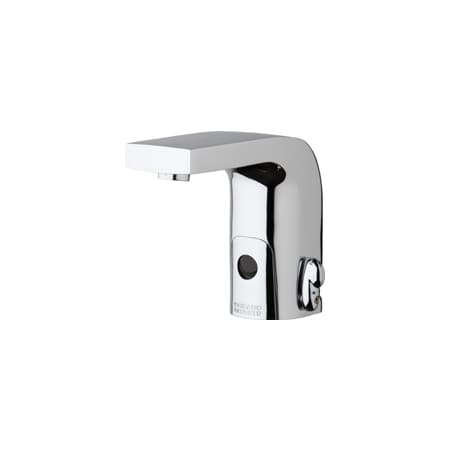 Chicago Faucets Single Hole Metering Faucet with Electronic Sensor and Automatic Shut-Off Chrome