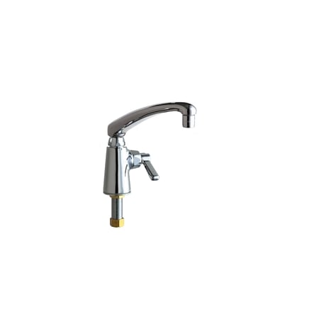 Chicago Faucets Commercial Grade Single Hole Laundry / Service Faucet with Lever Handle Chrome