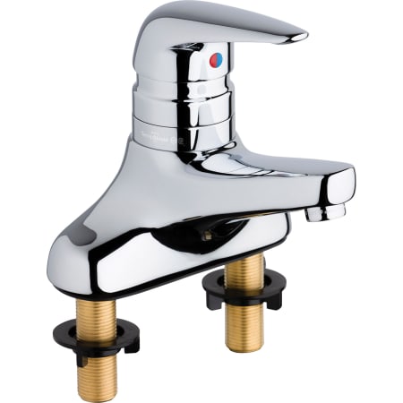 Chicago Faucets 1 GPM Centerset Bathroom Faucet with Lever Handle Chrome