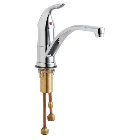 Chicago Faucets Commercial Grade Kitchen Faucet with Lever Handle Chrome