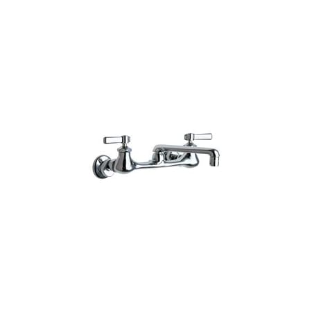 Chicago Faucets Wall Mounted Utility / Service Faucet with Lever Handles - Commercial Grade Chrome
