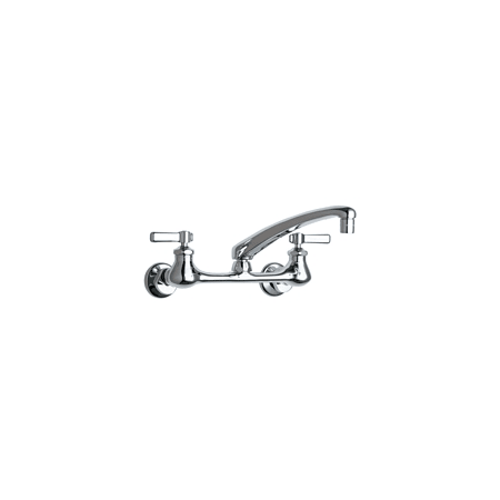 Chicago Faucets Wall Mounted Utility / Service Faucet with Lever Handles - Commercial Grade Chrome