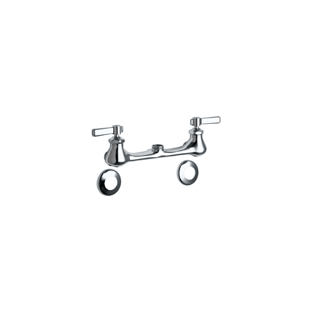 Chicago Faucets Wall Mounted Utility / Service Faucet with Lever Handles - Commercial Grade Chrome