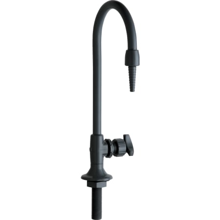 Chicago Faucets PVC Distilled Water Lab Faucet with Vacuum Breaker Black