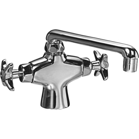 Chicago Faucets Deck Mounted Utility / Service Faucet with Cross Handles - Commercial Grade Chrome