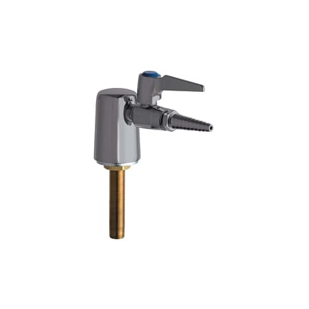 Chicago Faucets Deck Mounted Single Laboratory Turret and Valve with Lever Handle Chrome