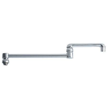 Chicago Faucets 17-3/4" Double-Jointed Rigid Swing Spout Chrome