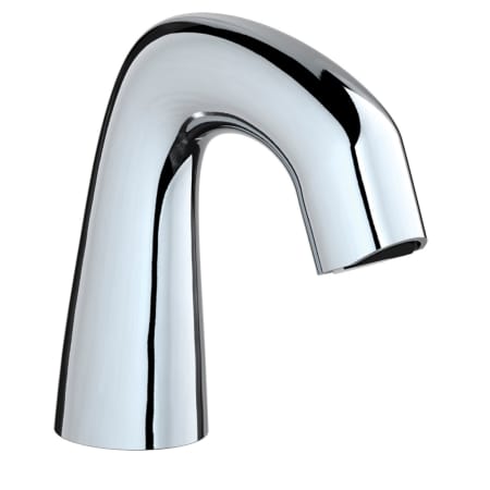 Chicago Faucets EQ Curved 0.5 GPM Single Hole Bathroom Faucet - Includes Batteries Chrome