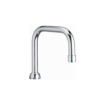 Chicago Faucets 6-3/8" Spout Only - Less Handles Chrome