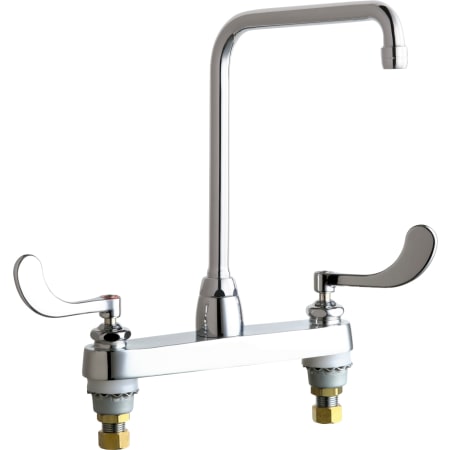 Chicago Faucets 1.5 (GPM) Deck Mounted Utility Faucet with Two Handles Polished Chrome