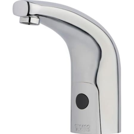 Chicago Faucets HyTronic 0.5 GPM Touch Free Programmable Faucet with Above Deck Electronics Polished Chrome