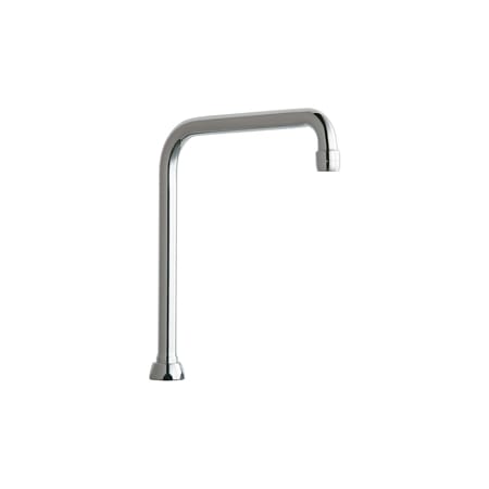 Chicago Faucets 8" High-Arch Gooseneck Swing Spout Chrome