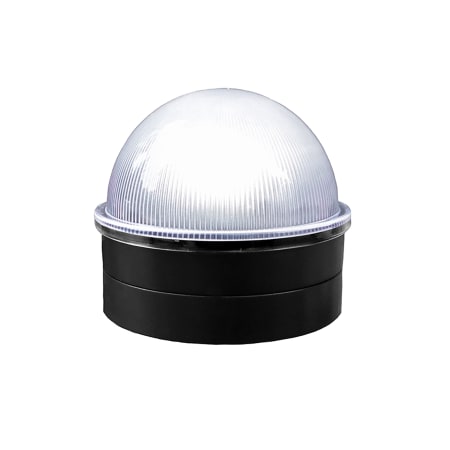 Classy Caps Summit Single Light 3" Tall LED Solar Post Cap LIght that fits Various Small Post Sizes Black