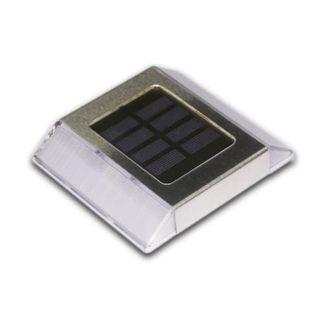 Classy Caps LED 4-1/4" Wide Solar Hardscape Path Light Stainless Steel