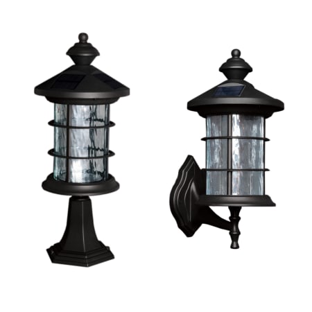 Classy Caps Hampton 14" Tall LED Convertible Outdoor Post Light / Wall Sconce Aluminum