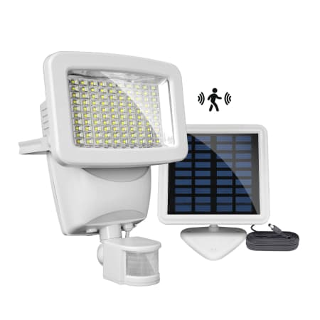 Classy Caps Single Light 8" Wide Adjustable LED Outdoor Flood Light White