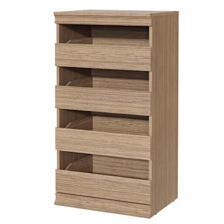 ClosetMaid Modular Closet System 21-1/2"W x 0-5/16"H - 4 Dresser Drawer Unit Honey