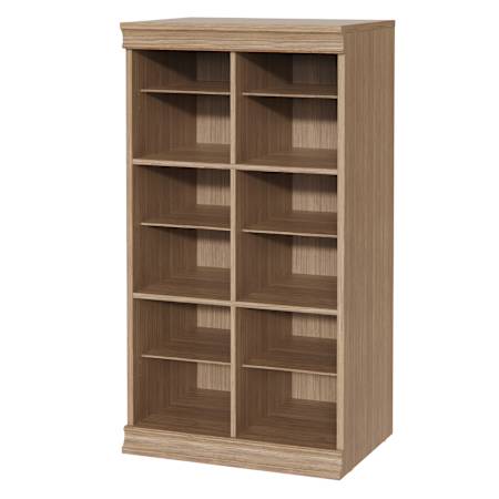 ClosetMaid Modular Tower 21-1/2"W Multi Compartment Closet Storage System Shelf Unit Honey