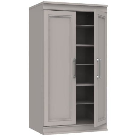 ClosetMaid Modular Storage 21"W x 40"H 12 Compartment Cubby End Table Storage Unit Cabinet Smoky Taupe