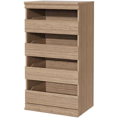 ClosetMaid Modular Closet System 21-1/2"W x 0-5/16"H - 4 Dresser Drawer Unit Sand
