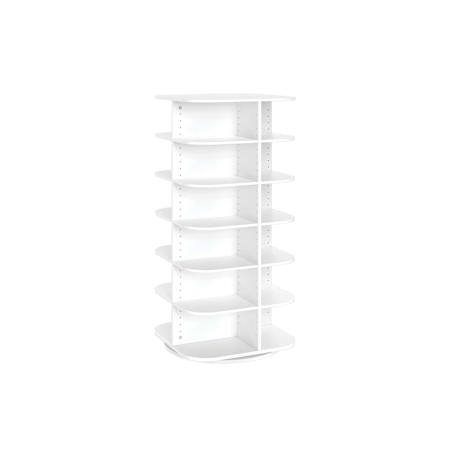 ClosetMaid Multi Functional 22-13/16"W Space Saving Storage Shoe Tower Rotating Organizer White
