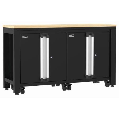 ClosetMaid ProGarage 60-1/2"Wide 3 Piece Garage Tool Double Storage Cabinet and Workbench System Black