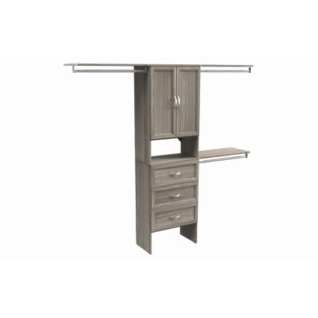 ClosetMaid SuiteSymphony 25"W Closet Organizer Tower with 3 Hanging Rods for 7 to 10ft Wide Closets Graphite Grey