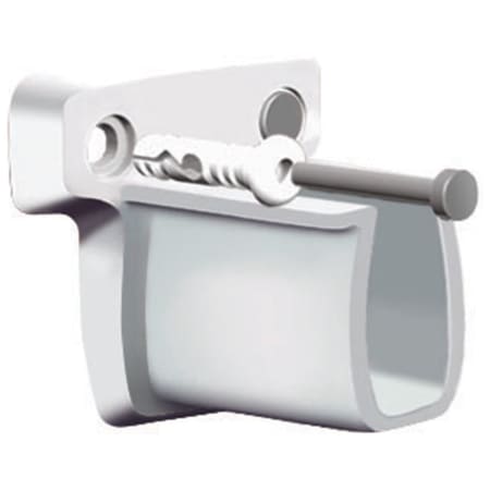 ClosetMaid Fixed Mount Wire Shelving Pre-Loaded Low-Profile Side Wall Bracket with Anchor - Pack of 250 White