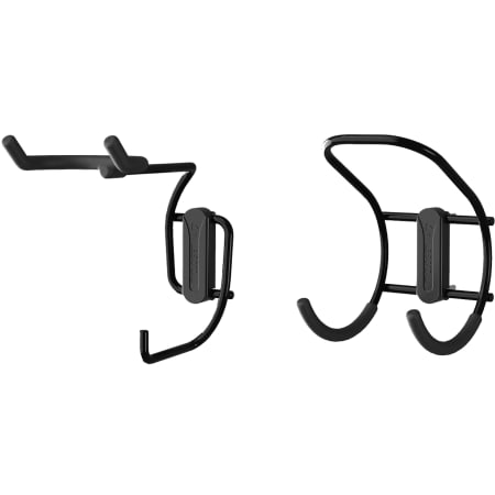 ClosetMaid Heavy Duty Set of (2)  Metal Garage / Storage Shed Power Equipment and Extension Power Cord Hangers / Hooks Black