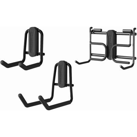 ClosetMaid MaxLoad Kit of (3) Wall Mount Garage Storage Lawn Equipment Hook Kit Black