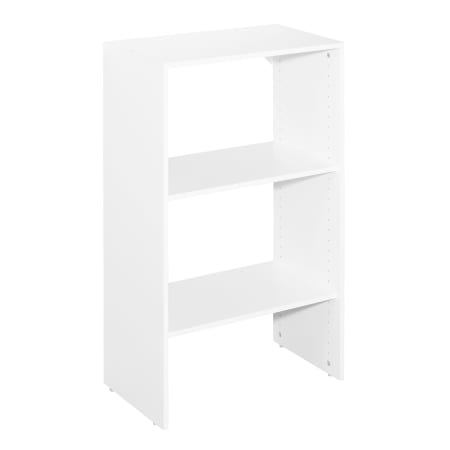 ClosetMaid SuiteSymphony 25-1/8 Inch Wide Closet System Base Shelving Unit Pure White