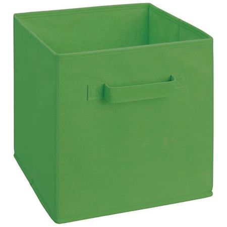 ClosetMaid Fabric 10-1/2"W x 11"H Home Organizer Storage Basket with Handle Green