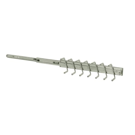 ClosetMaid SuiteSymphony 12" Telescoping Seven Hook Tie and Belt Rack with Full Extension Slide Nickel