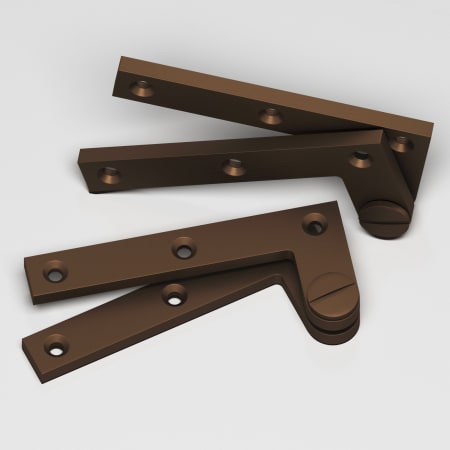 Colonial Bronze 5 Solid Brass 4-3/8" Wide Door Hinge - Pair Matte Oil Rubbed Bronze