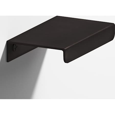 Colonial Bronze 710 Series 4" Center to Center Finger Tab Edge Luxury Cabinet / Drawer Pull - Made in USA Matte Dark Statuary Bronze