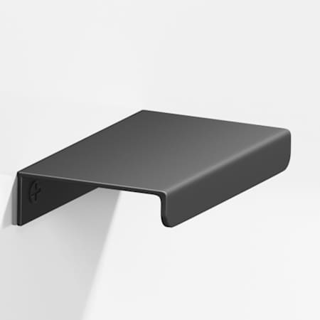 Colonial Bronze 710 Series 5" Center to Center Solid Brass Luxury Tab Edge Finger Cabinet / Drawer Pull - Made in USA Matte Graphite