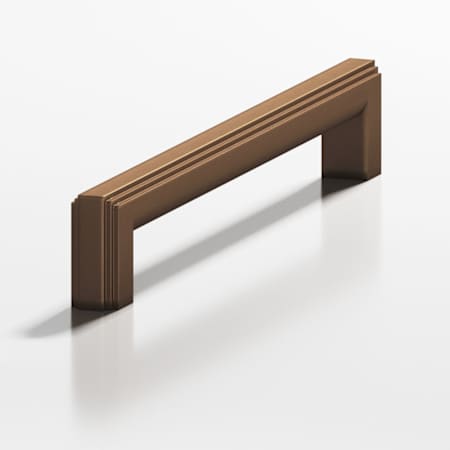 Colonial Bronze 944 Group Modern 10" Center to Center Stepped Square Luxury Solid Brass Cabinet Handle / Drawer Pull - Made in USA Matte Oil Rubbed Bronze